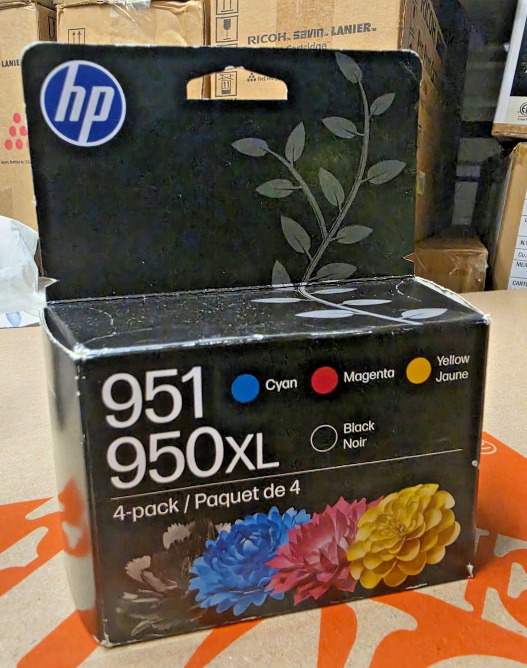 HP GENUINE 950XL BLACK & 951 COLOR INK OFFICEJET PRO 8100-(DEC/2027)