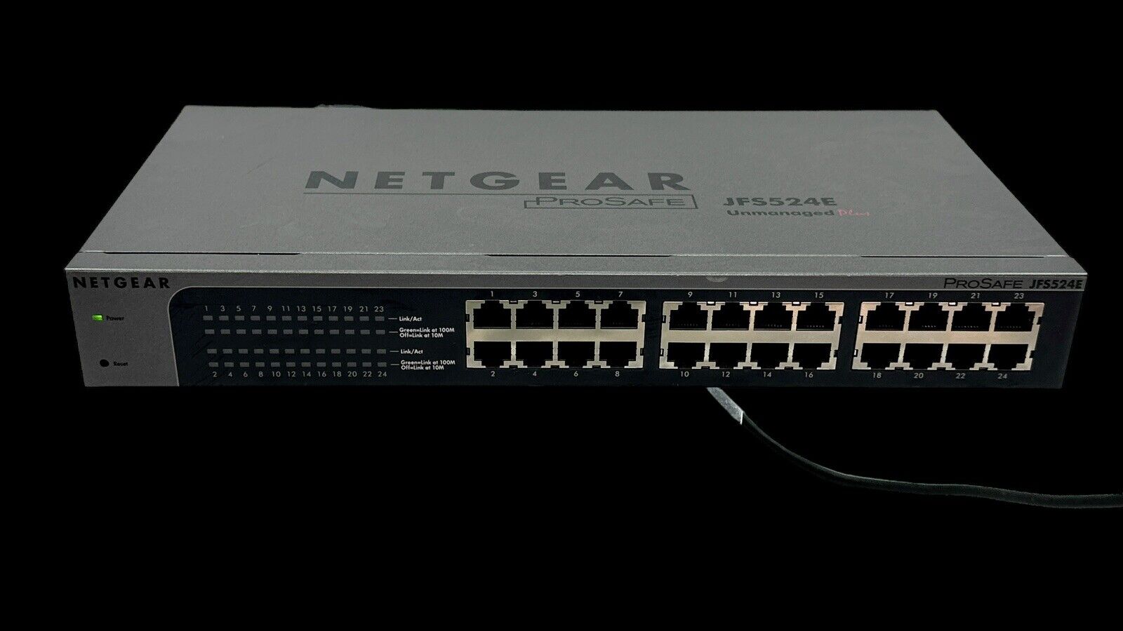 Netgear Prosafe JFS524E 24 Port 10/100 Unmanaged Plus Network Switch Tested