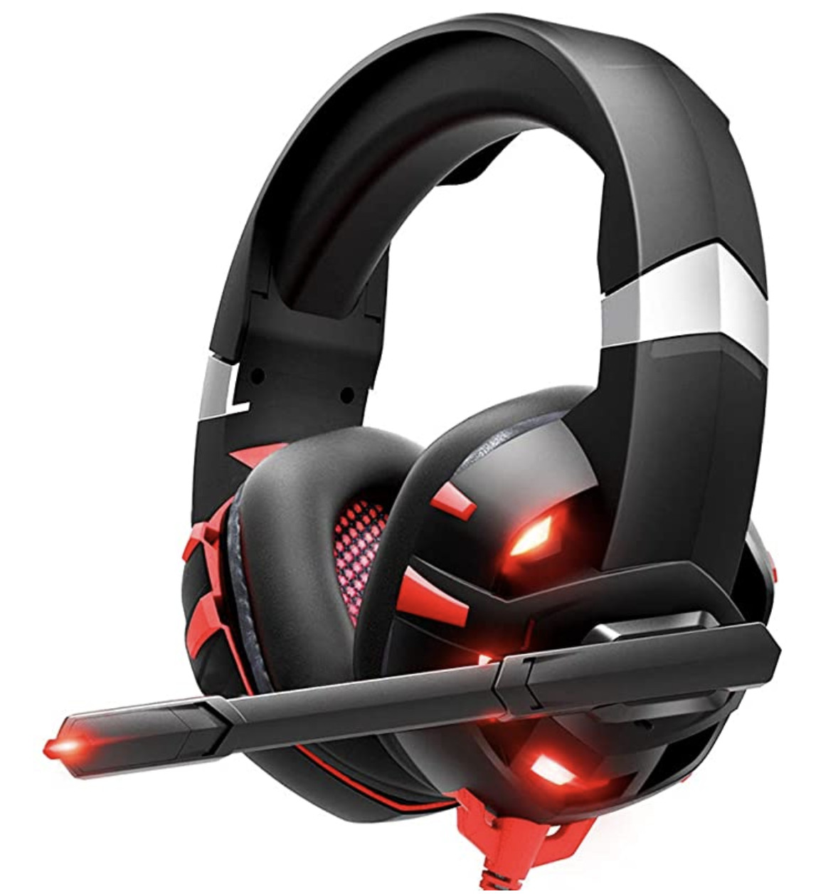 RUNMUS B07GRM747Y Gaming Headset - Black/Red