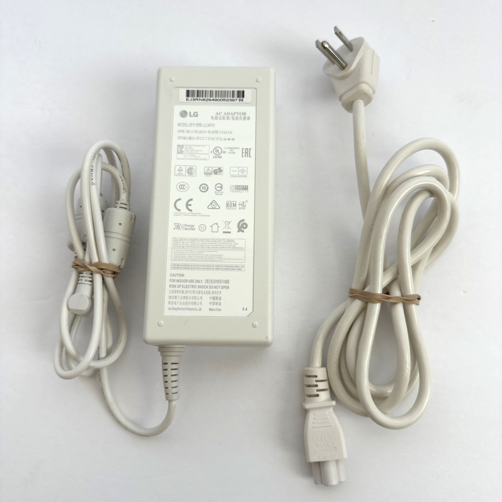 LG LCAP31 Genuine AC Adapter Power Supply 19V 7.37A