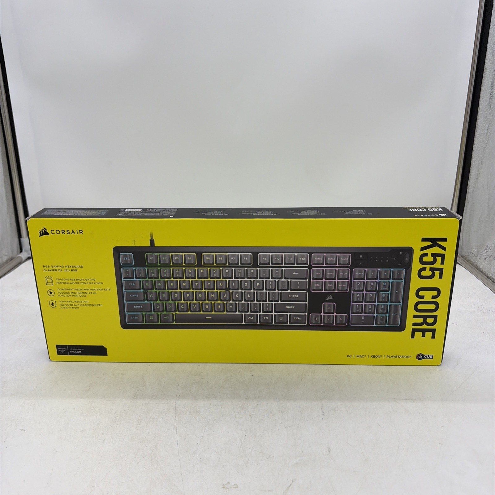 Corsair K55 Core RGB Gaming Keyboard CH-9226D65-NA Black New