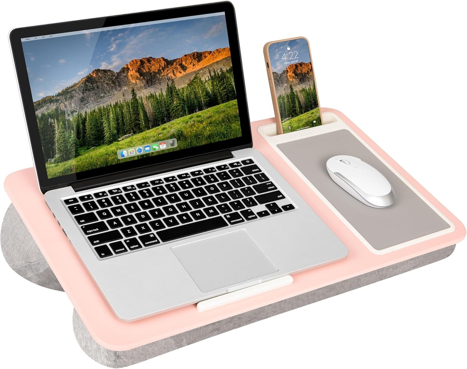 LapGear Home Office Lap Desk with Device Ledge, Mouse Pad, and Phone Holder -...
