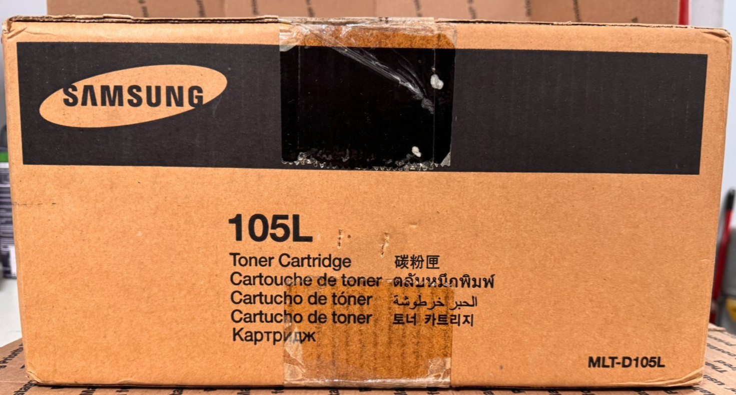 Samsung MLT-D105L Black Toner Cartridge Genuine OEM LOT x4 (NEW/SEALED)