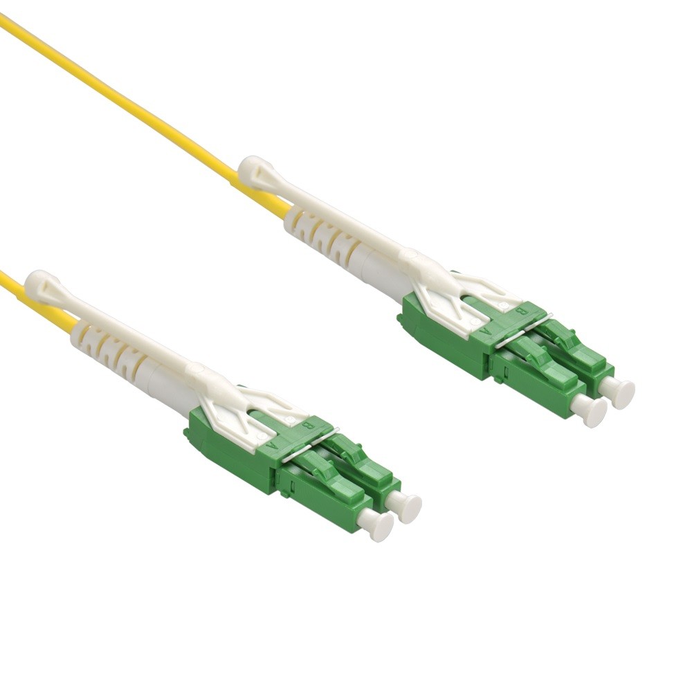 15 Pack of 1m Uniboot LC/APC LC/APC Singlemode Duplex OFNR Fiber Optic Patch Cab