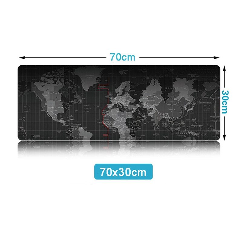  Alfombra para escritorio de  oficina Mouse Pad  Mapa mundial antideslizante