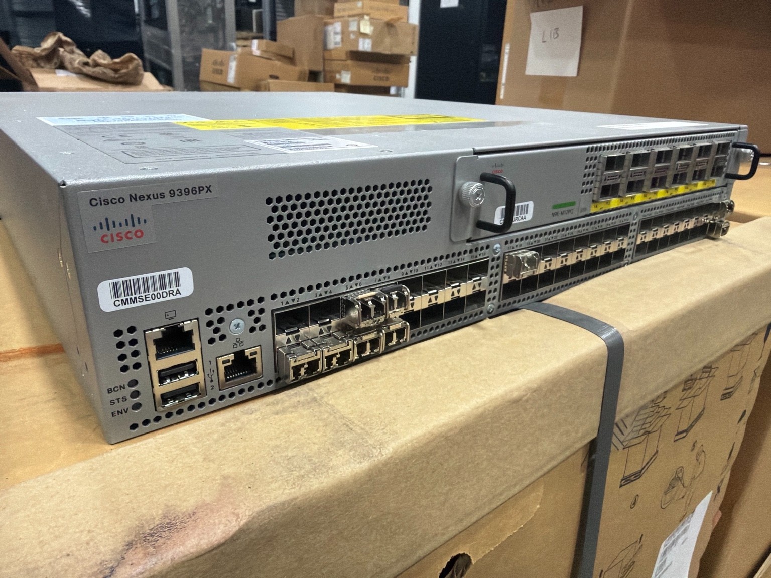 Cisco Nexus N9K-C9396PX V03 48x 10G SFP+ 12x 40G QSFP Switch 2x PSU