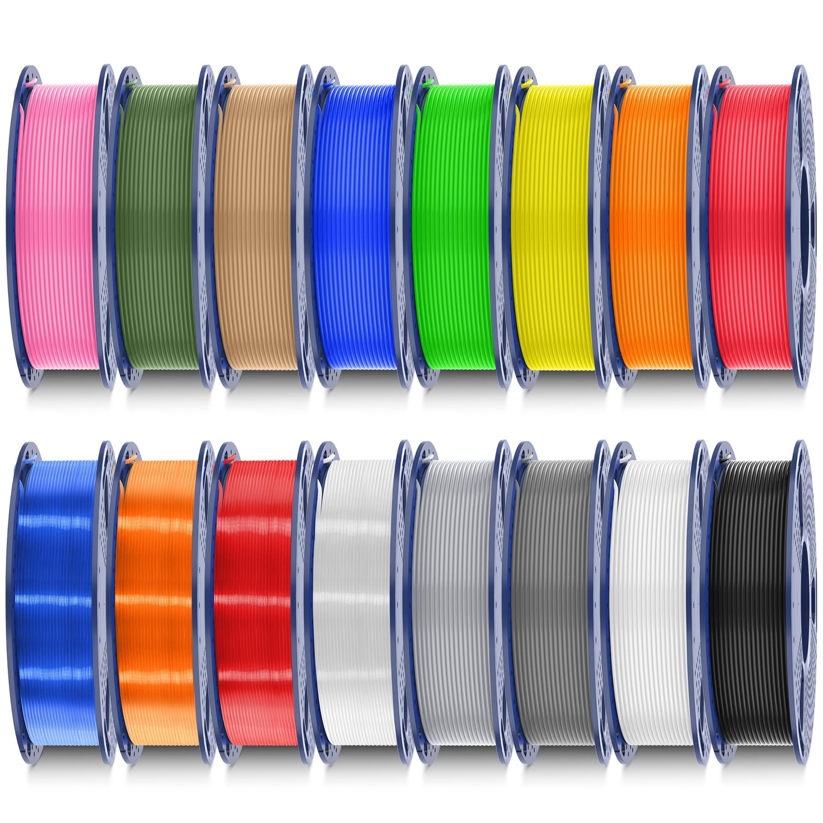 SUNLU 16 Color PLA Filament Bundle Multicolor 3D Printer 1.75mm Individually