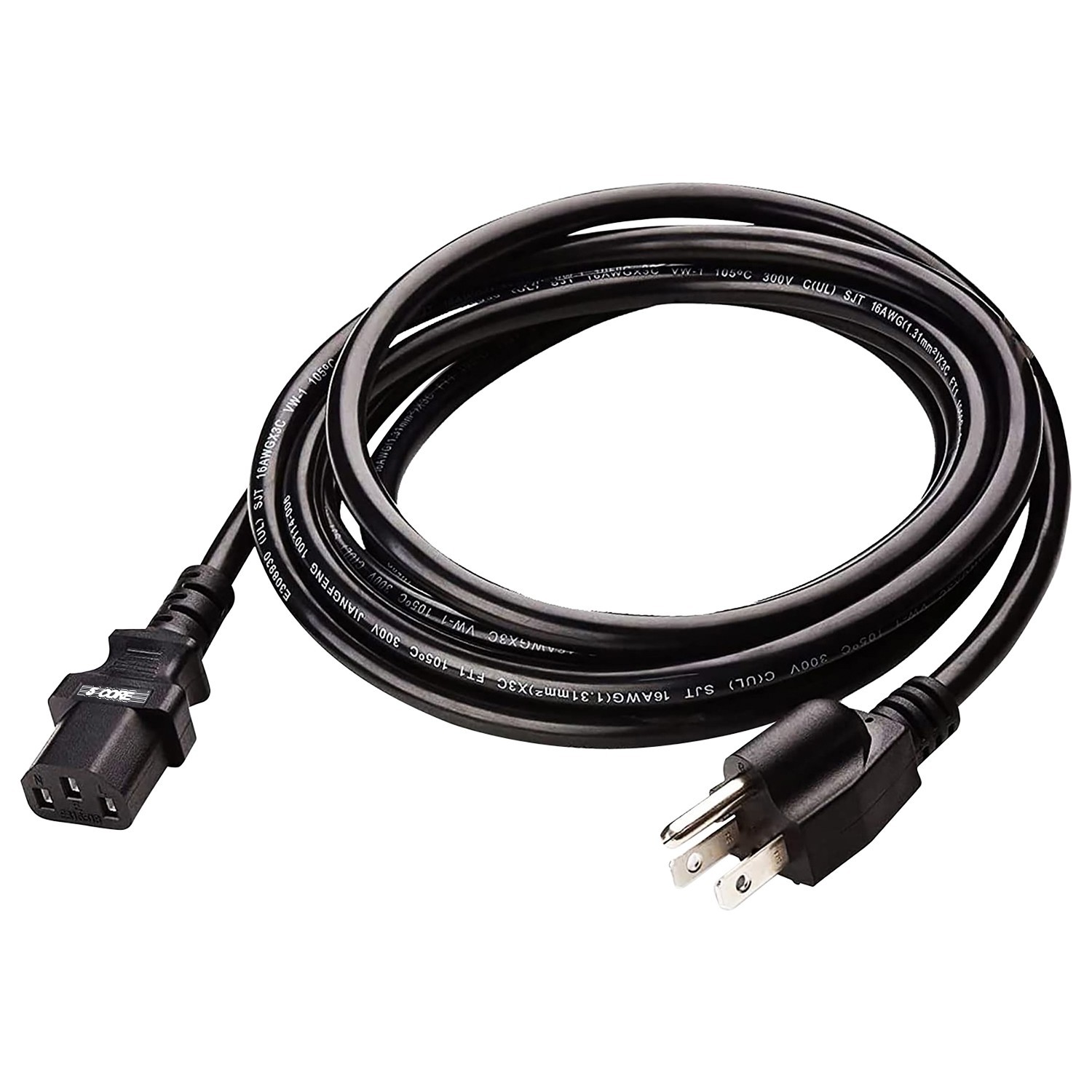 5Core 2/3 Prong AC Power Cord 6/10/12Ft Replacement Cable for Laptop Electronics