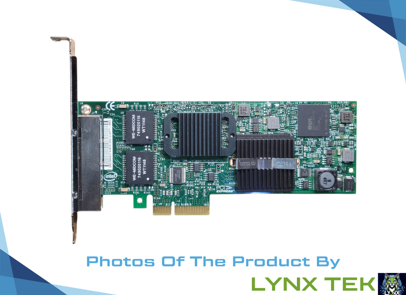 Intel Gigabit ET2 Quad-Port PCIe Server Adapter 0HM9JY (Intel E1G44ET2) FH