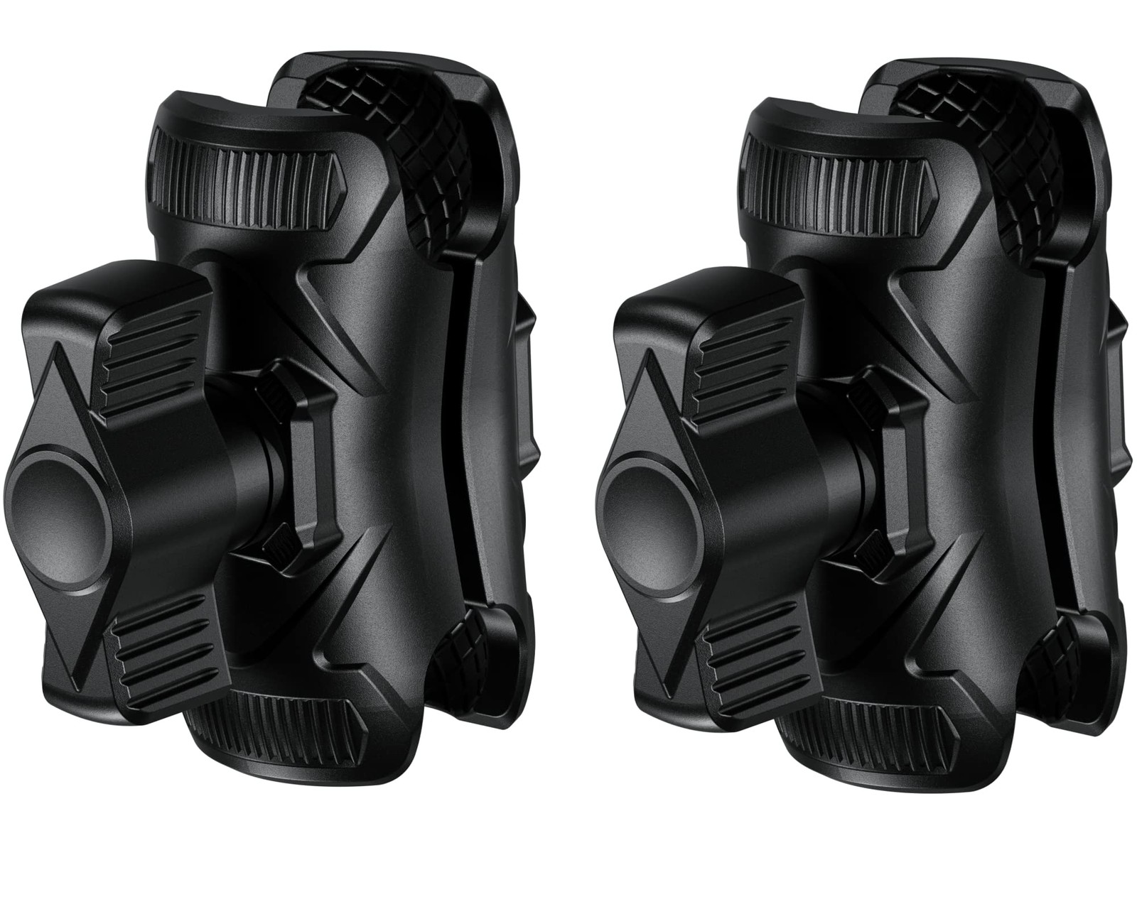 BRCOVAN 2PCS Double Socket Arm High Strength Composite Short Black 