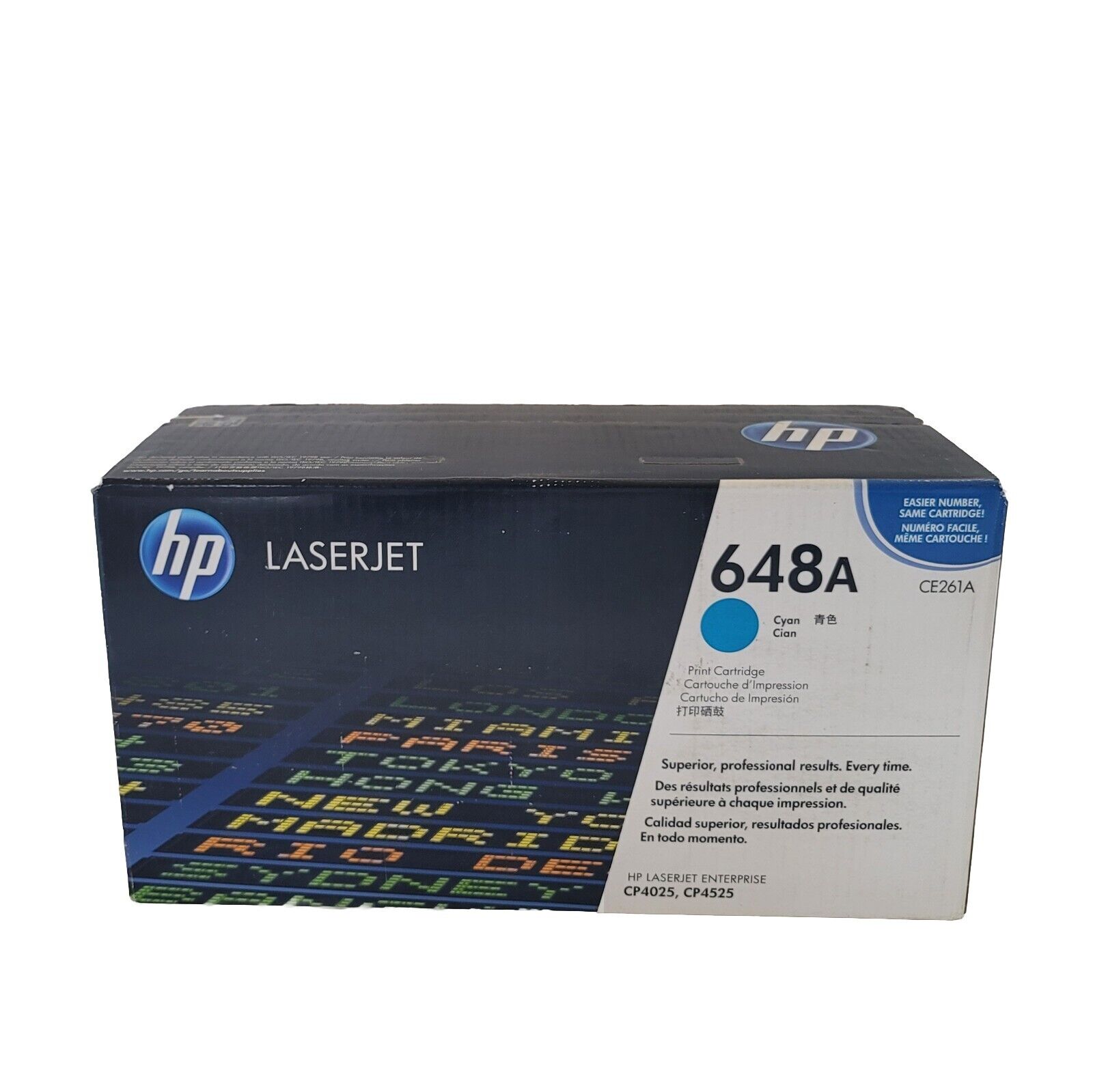 HP Genuine OEM 648A CE261A Cyan  Toner Cartridge LaserJet CP4025 ~NEW SEALED