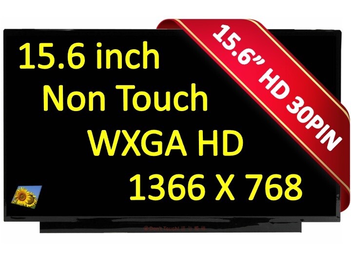 New Display for HP Model RTL8852BE 15.6" Non-Touch WXGA HD LCD LED Screen