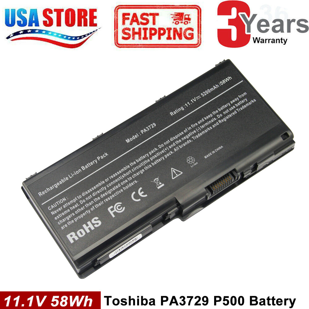 Battery For Toshiba Qosmio X500 X505 PA3729U-1BAS PA3729U-1BRS Laptop PC FAST