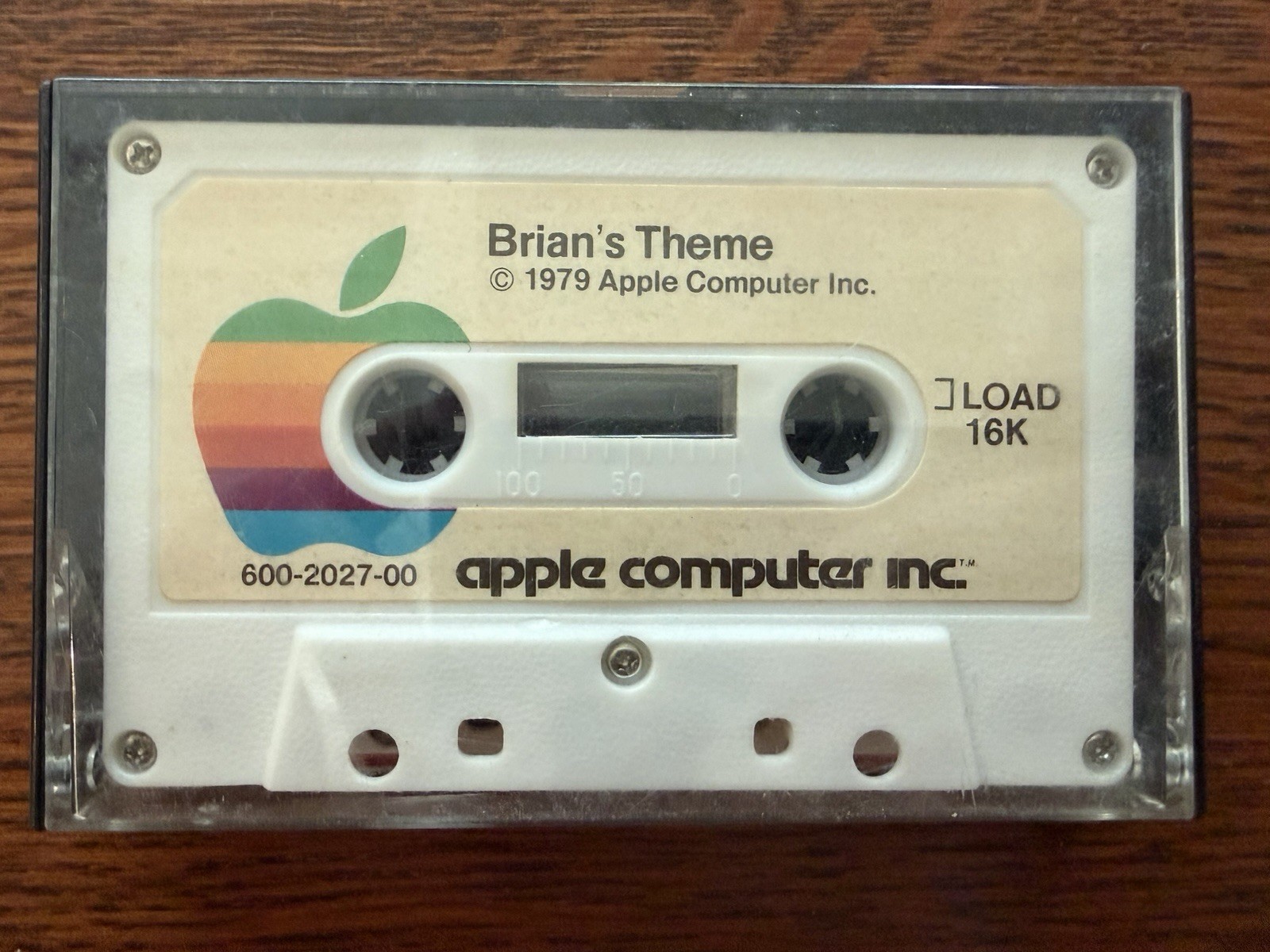 Vintage Apple II Cassette Tape Brian's Theme Phone List Apple 1979