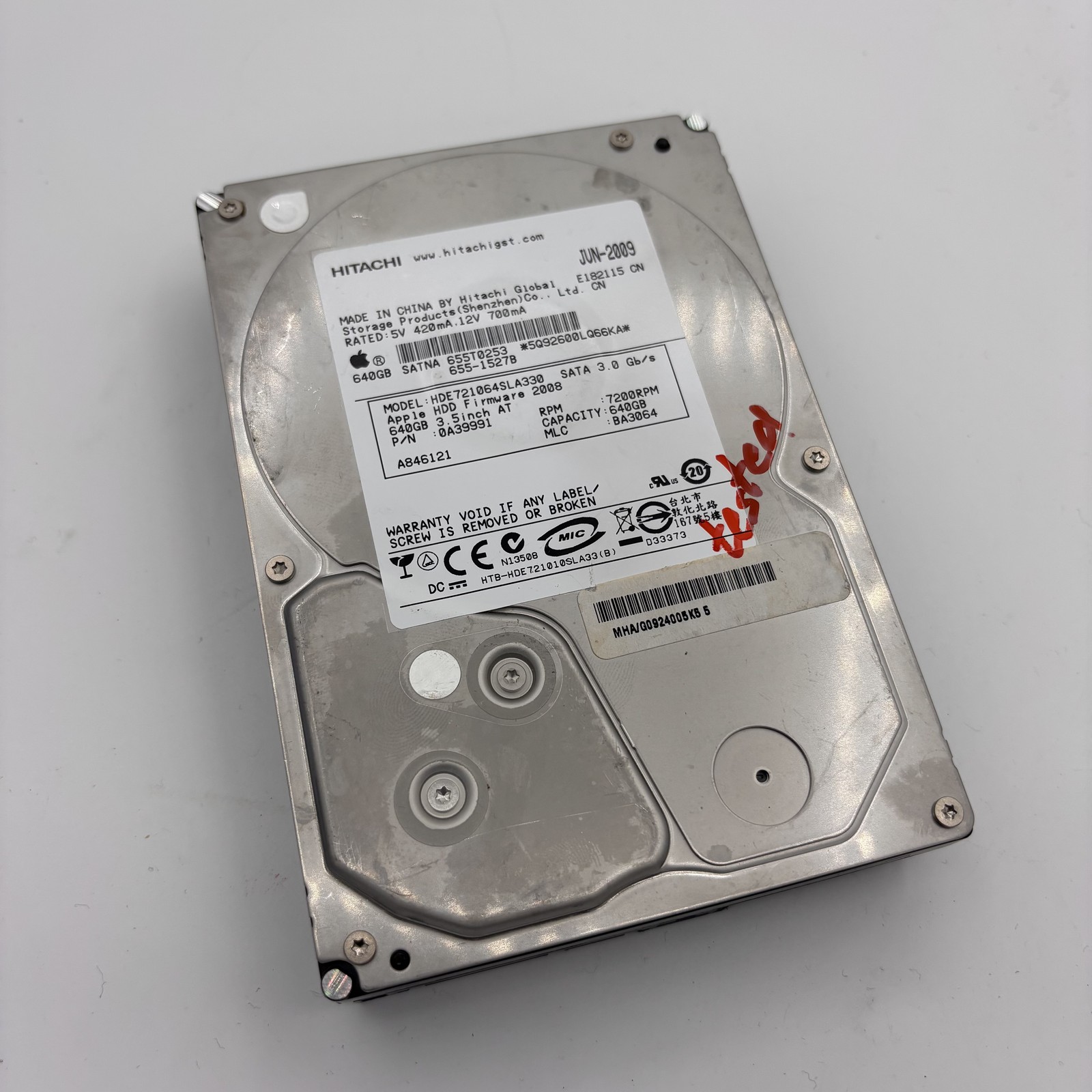 Hitachi HDE721064SLA330 640GB 3.5" SATA II 7200RPM Internal HDD Hard Drive