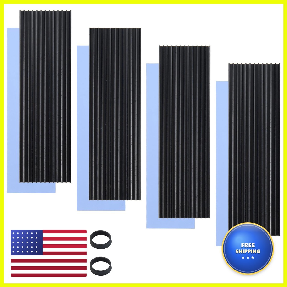 ELUTENG M.2 SSD 4PCS 2280 SSD Heat Sink NVMe SSD Thermal Pad NVMe Heat Sink 8