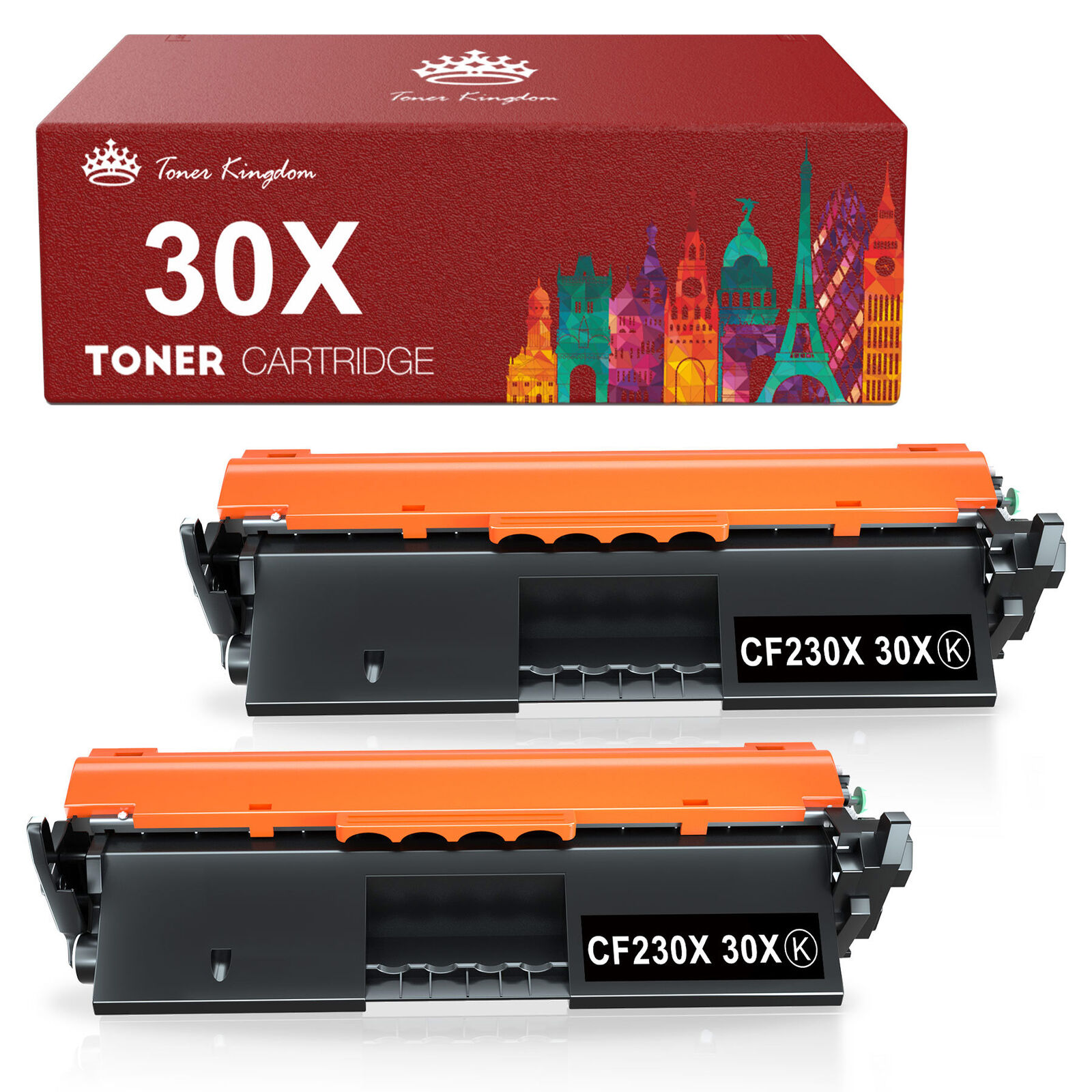 2Pack Toner Cartridge for HP CF230A 230X LaserJet MFP M227fdw MFP M227fdn M227sd