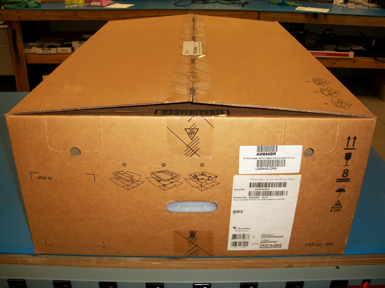 HP AM866B Storageworks 8/24 Base San Switch, 16 Active Ports 492292-002