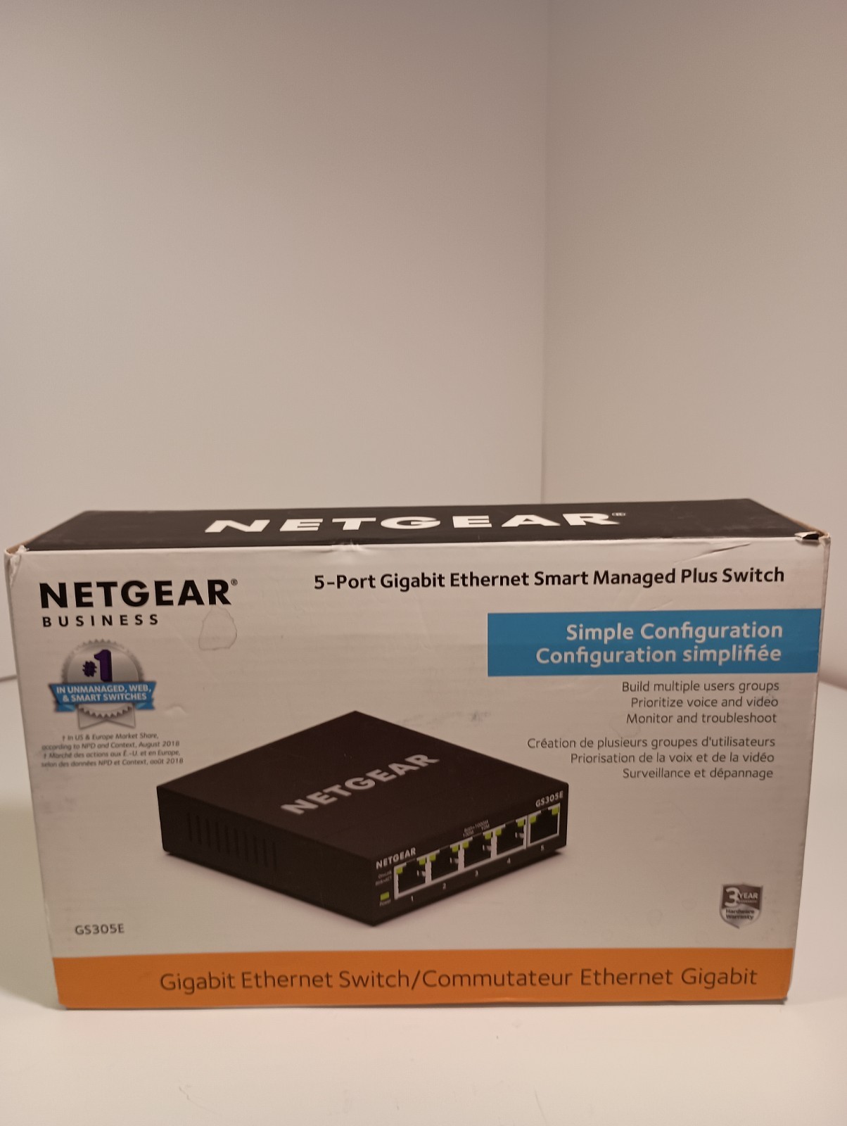 Netgear G5305E 5Port Gigabit Smart Ether Switch