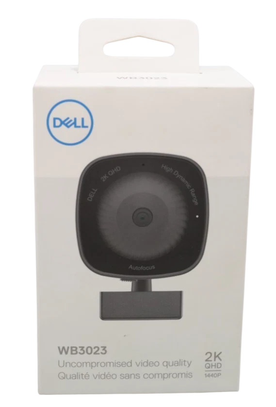 Dell WB3023 2K QHD 2560x1440 Autofocus Noise Reduction Mic USB Webcam JP1P2