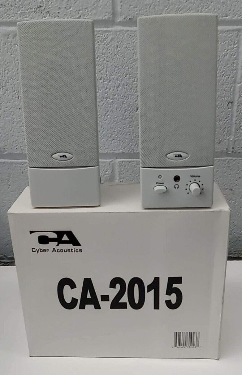 CYBER ACCOUSTICS DESKTOP COMPUTER SPEAKERS CA-15