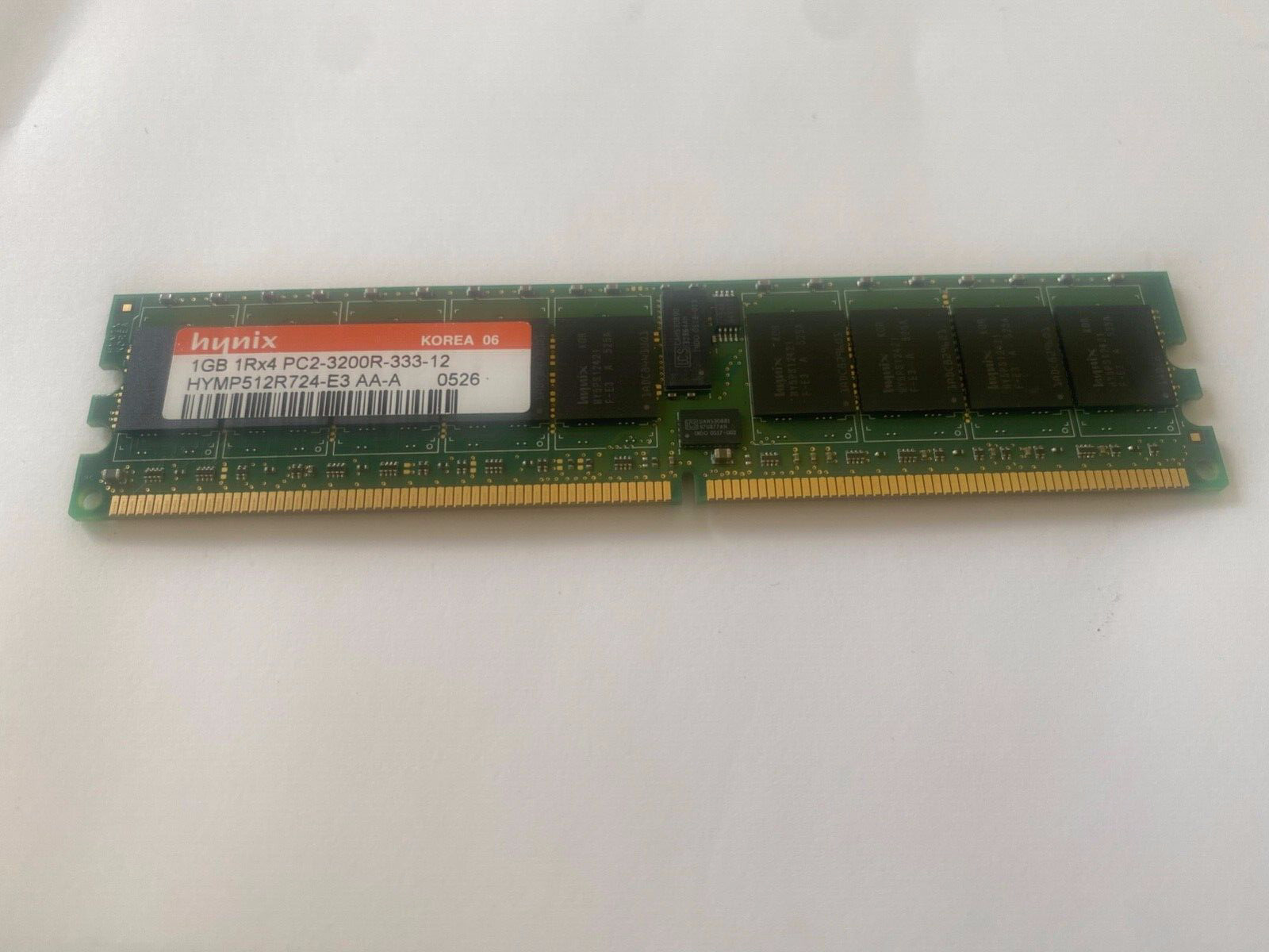 HYMP512R724-E3-AA-A Hynix 1GB PC2-3200 DDR2-400MHz ECC Registered CL3 240-Pin DI
