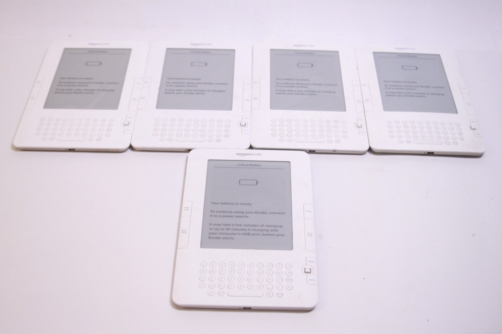 5X Amazon: Kindle Keyboard 2nd Generation eReader D00701 (For Parts or Repair)