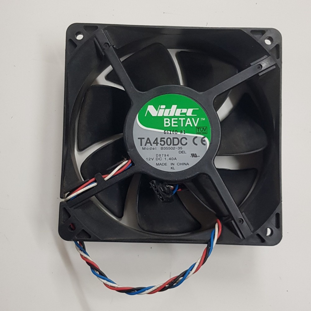 1pcs Nidec BETAV TA450DC B35502-35 DC 12V 1.4A Brushless Fan 120x120x38mm 4-wire