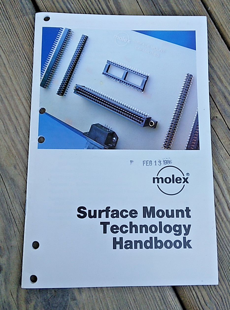 1986 Molex Surface Mount Technology Handbook – 25 Pages – Vintage SMT Reference