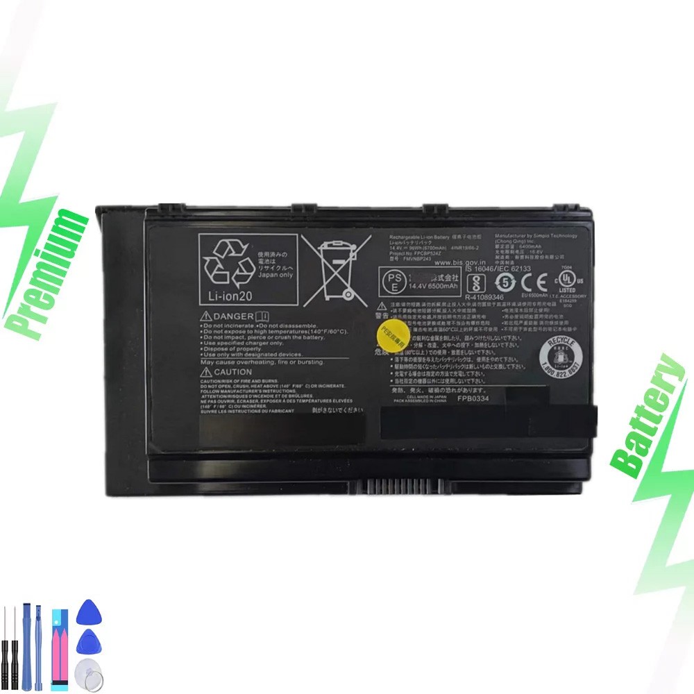 New  FPB0334 FPCBP524Z FMVNBP243B Battery for Fujitsu Celsius H780 H980