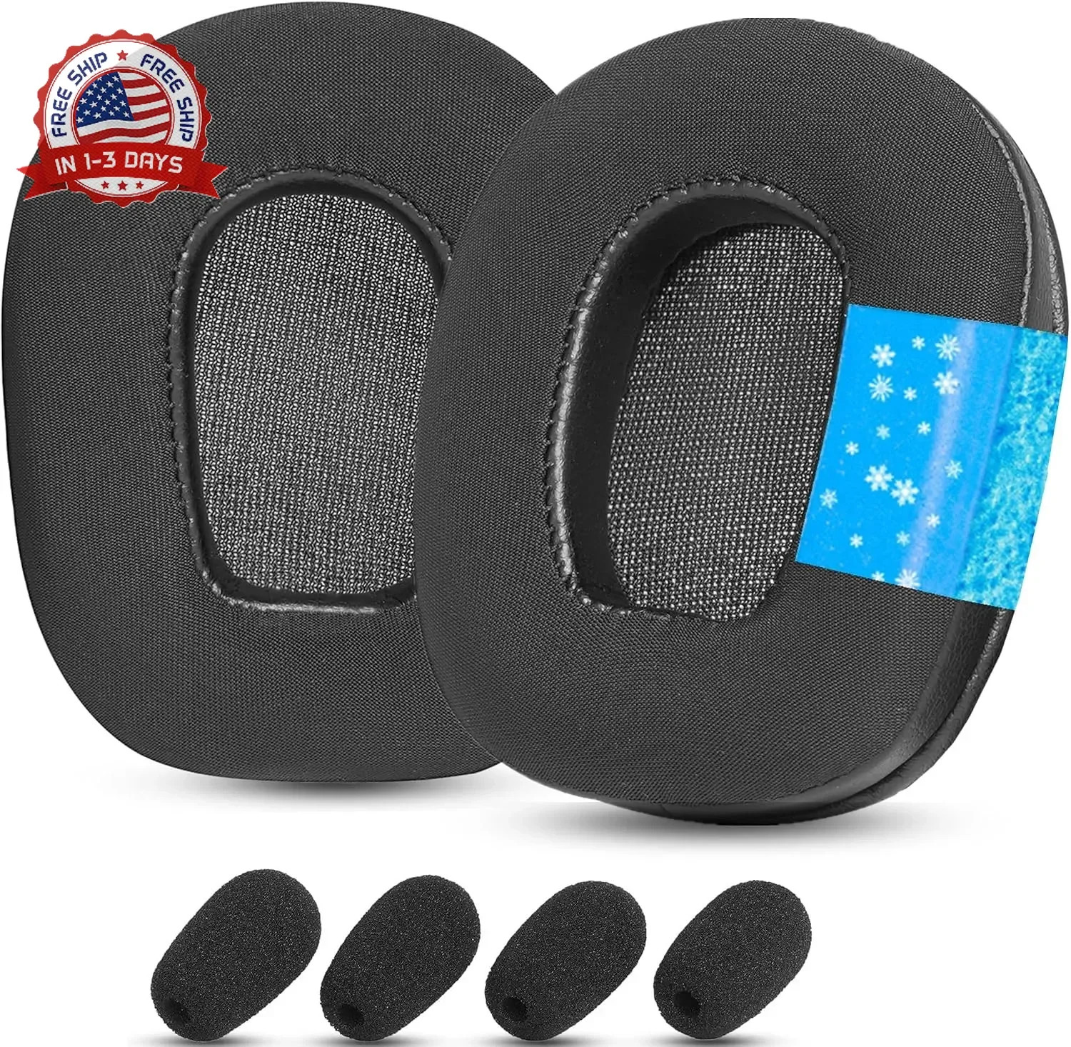 Cooling Gel Ear Pads for BlueParrott B350 XT B350XT Headset
