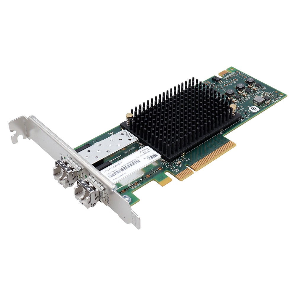 Lenovo Fibre Channel Dual Port HBA inc 2x 16G GBICs // Full Profile // 01KR609