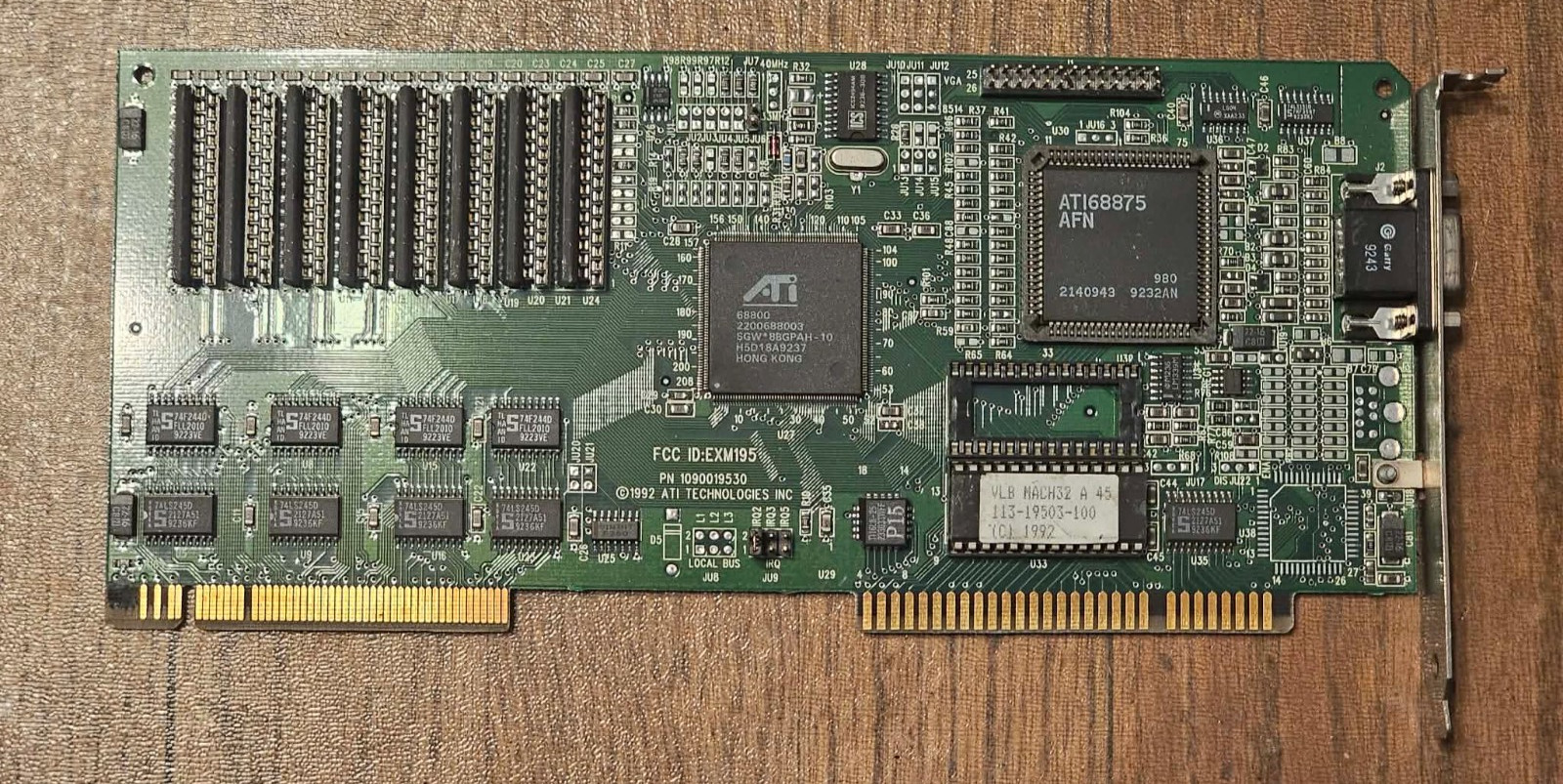 Vintage Retro Tested ATI VLB CARD MACH32 113-19509-102 FCC# EXM195 1090019530