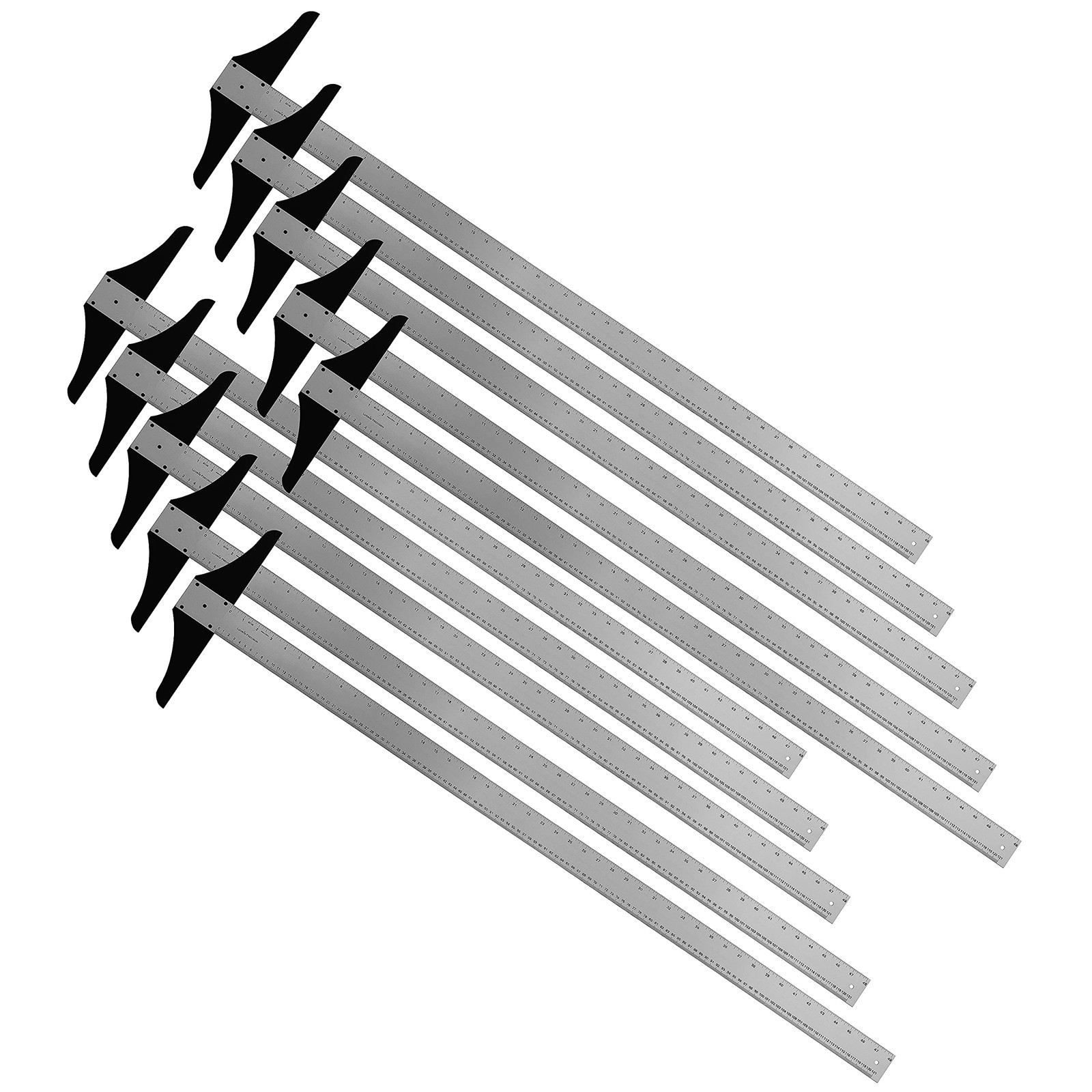 T Square 48 inch Heavy Duty Aluminum Precision 10 Pack Model 89148 Silver Ludwig
