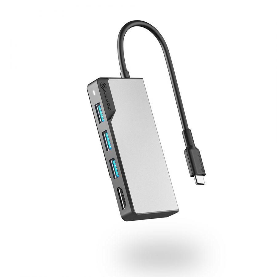 Alogic W128563360 UCFUHDV2-SGR USB-C Fusion Core 5-in-1 Hub ~E~