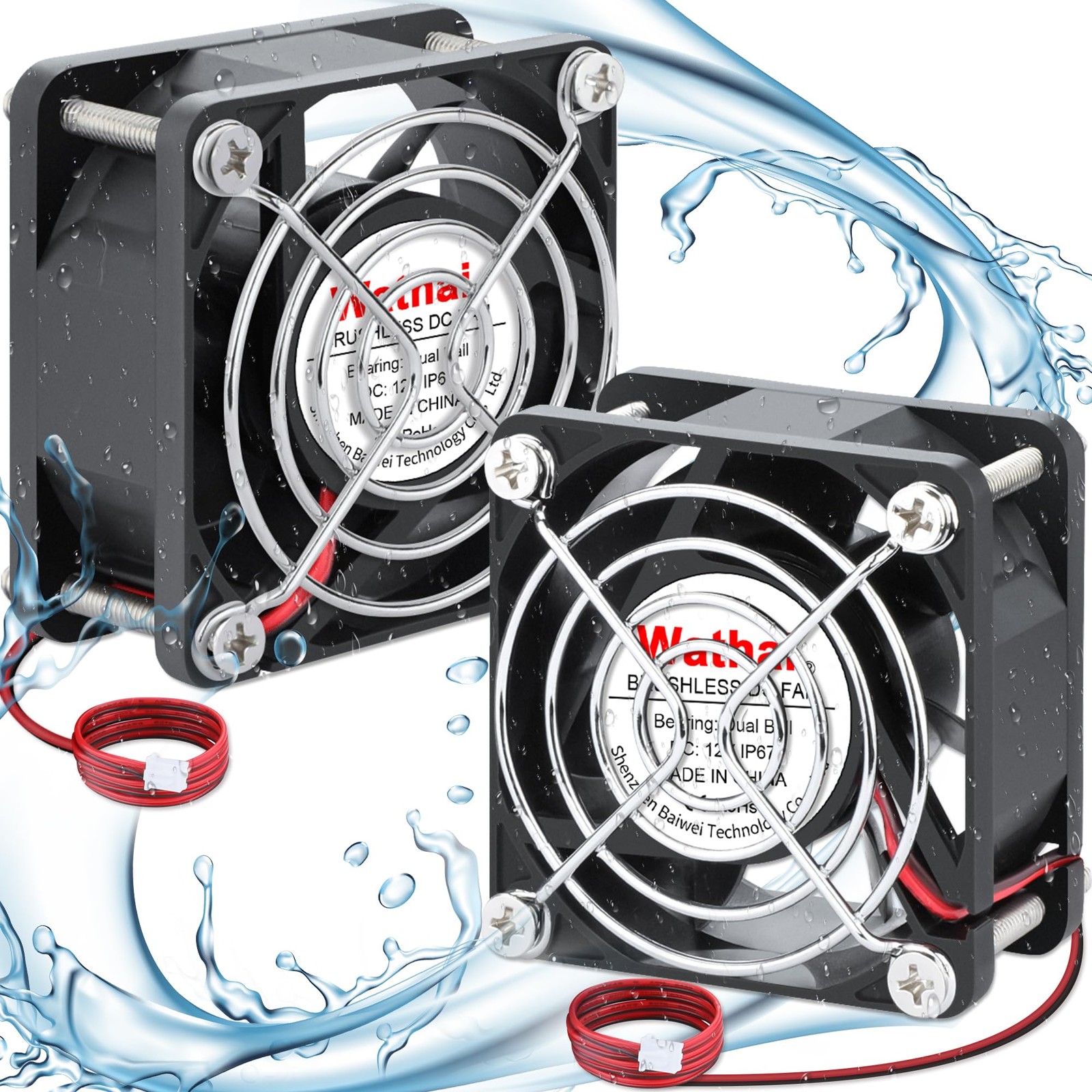 60mm 12v Fan Waterproof High Speed Small 12V DC Computer Cooling Fan