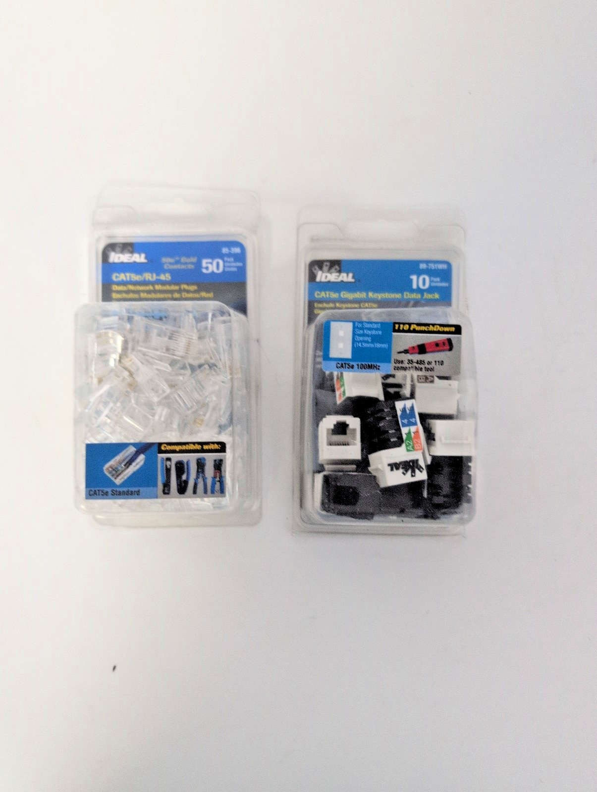 LOT OF 2 IDEAL 50 PACK 85-396 AND 10 PACK 89-751WH