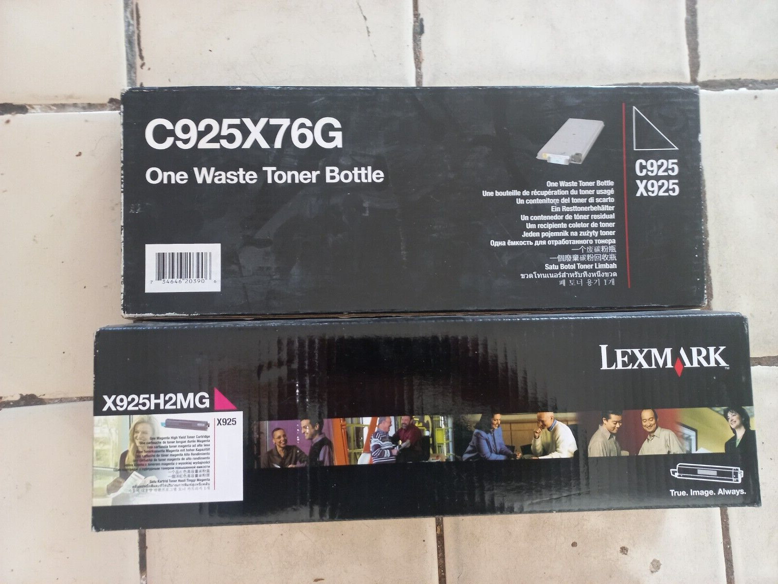 Lexmark X925H2MG Magenta High Yield Toner Cartridge + C925X76G WASTE BOTTLE X925