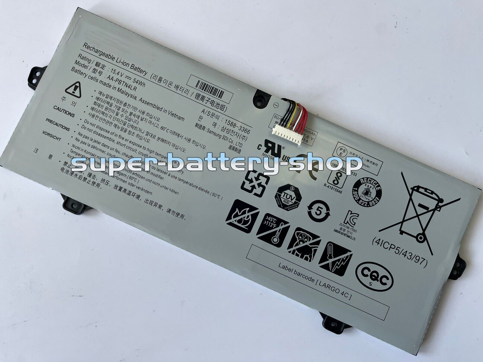 New Genuine AA-PBTN4LR battery for Samsung Notebook 9 NP940X5N NP940X3M NP940X3N
