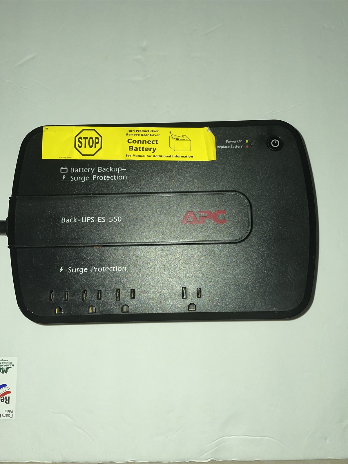 APC BackUPS Desktop Backup 120V ES 550VA 330W BE550G  New Battery
