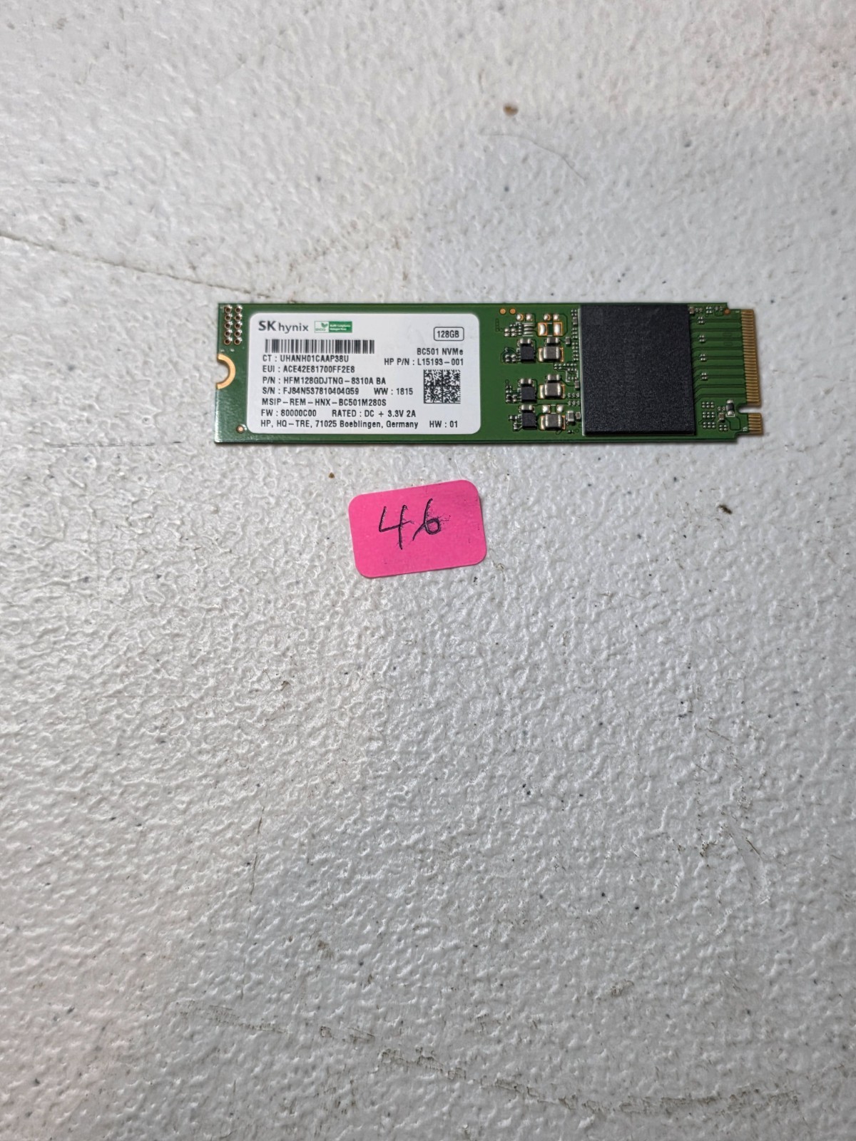 SK hynix BC501 128GB M.2 2280 NVMe PCIe SSD 2280  #46