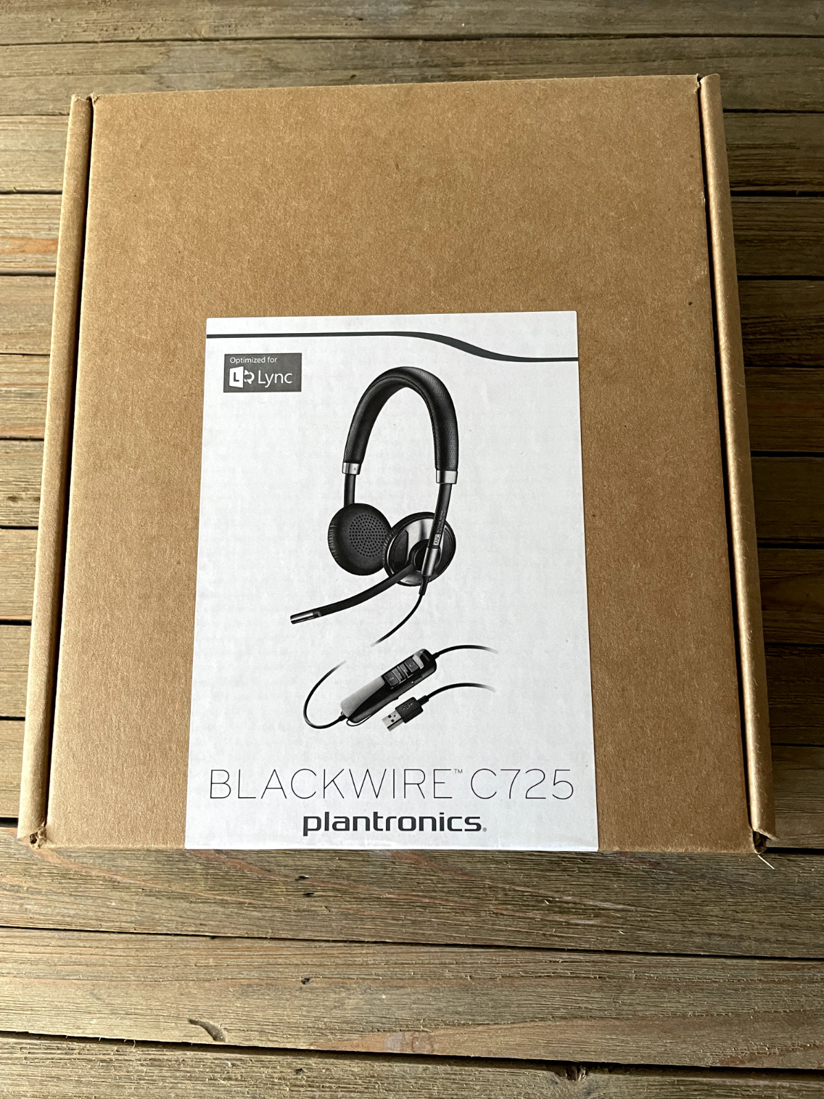 Plantronics Blackwire C725 - USB Headset Active Noise Canceling, New with case