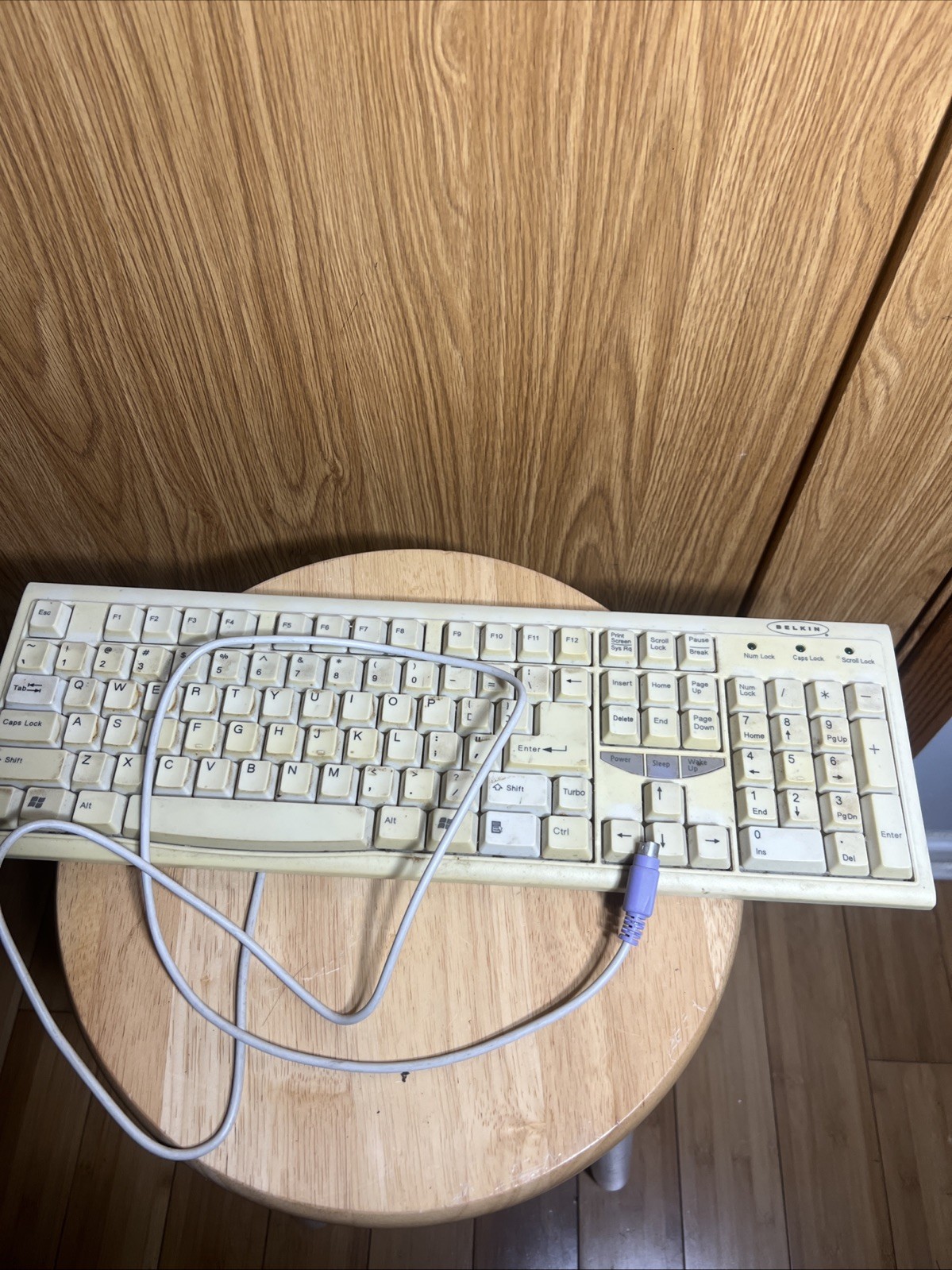 vintage Belkin Classic Keyboard durable rubber membrane keys for long-lasting