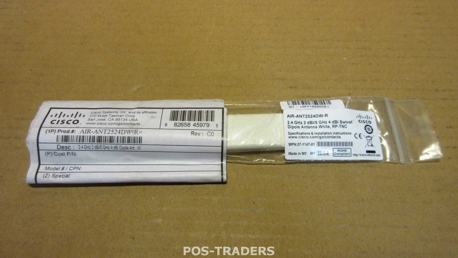 Cisco AIR-ANT2524DW-R Antenna Dual Band 2.4 GHz 5 GHz for Aironet - NEW NEW 