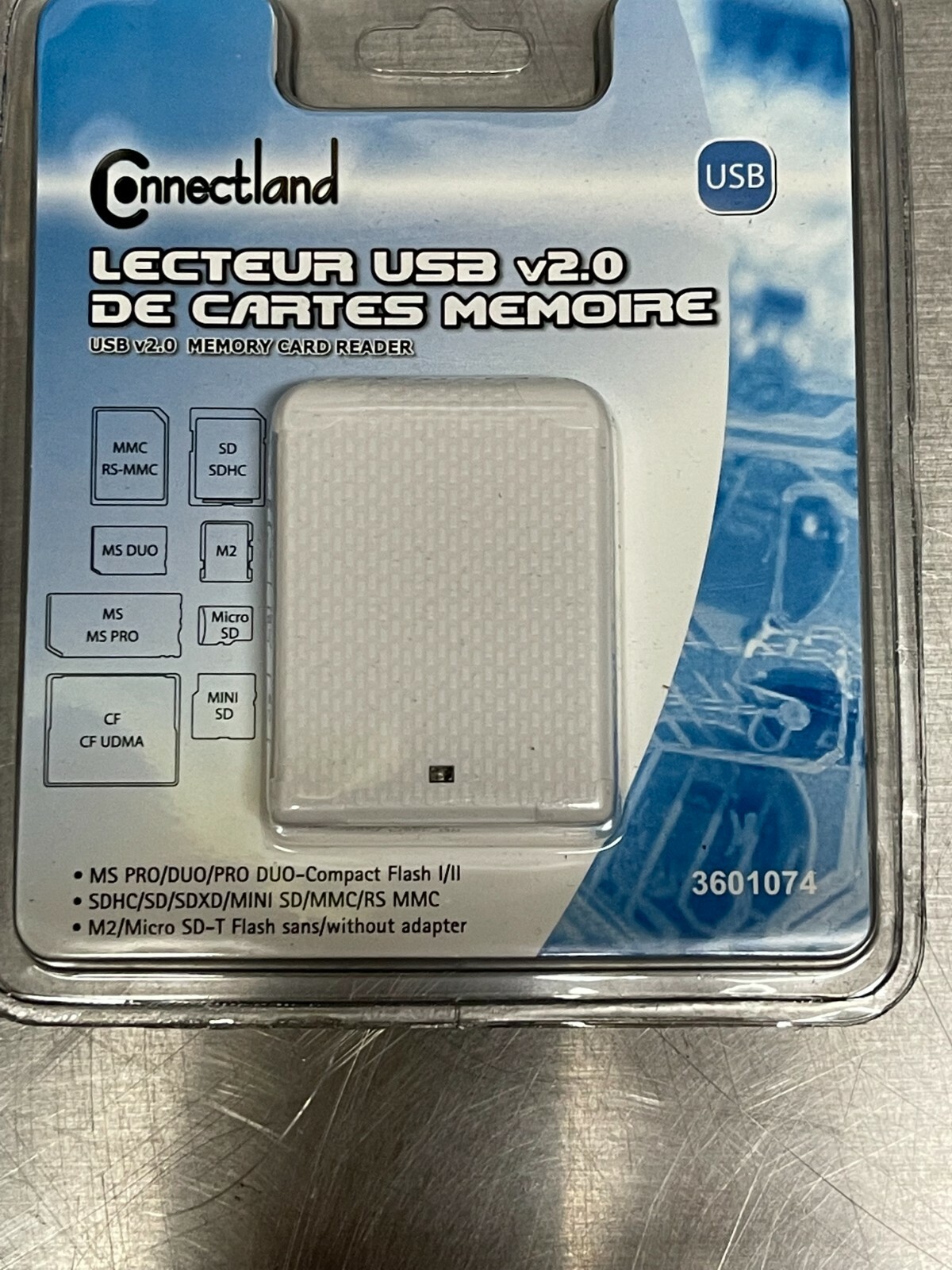 Connectland Ultra-Compact 5-Slot Memory USB Card Reader, SYBA 