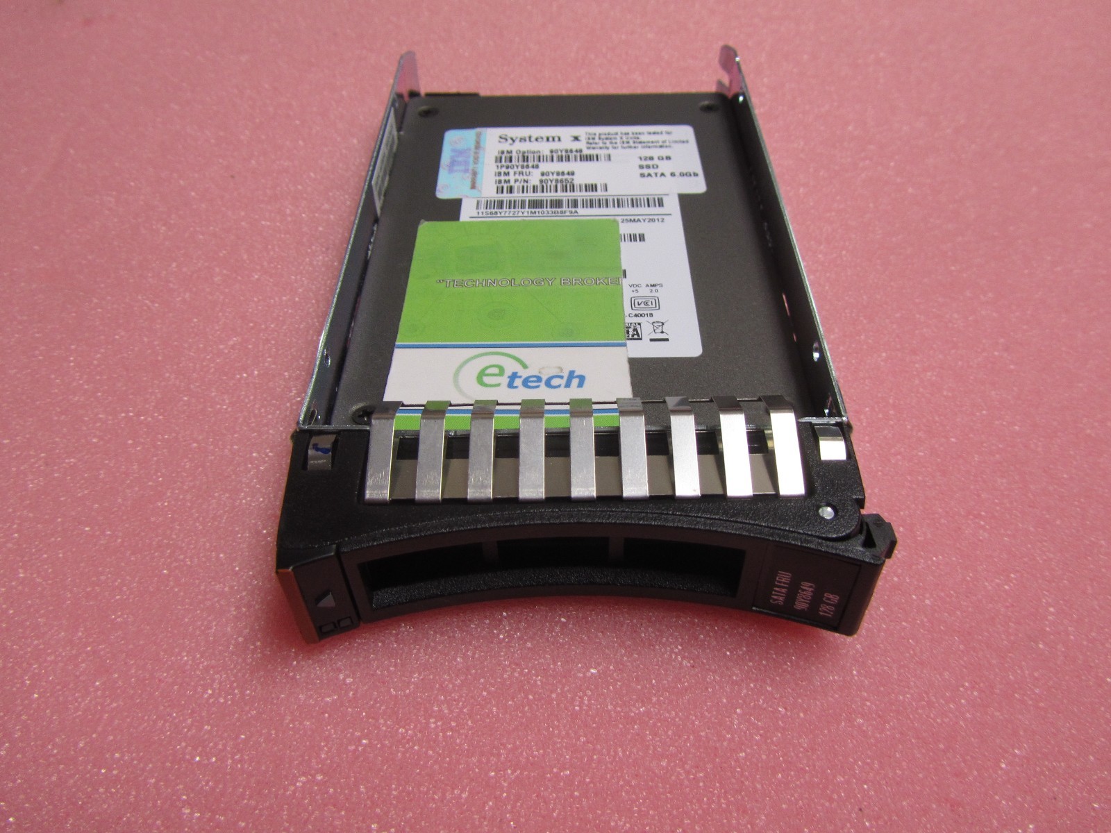 90Y8648, 90Y8649 - IBM 128GB SATA 2.5" MLC HS SSD- System x M2, M3, M4, HS23, X5