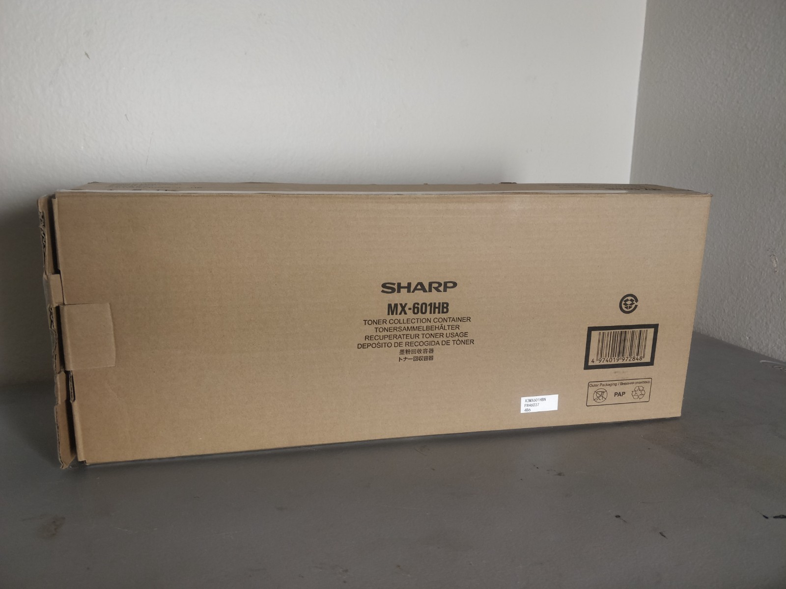 Genuine OEM Sharp MX-601HB - Toner Collection Container (MPN A3MX601HBN) NEW