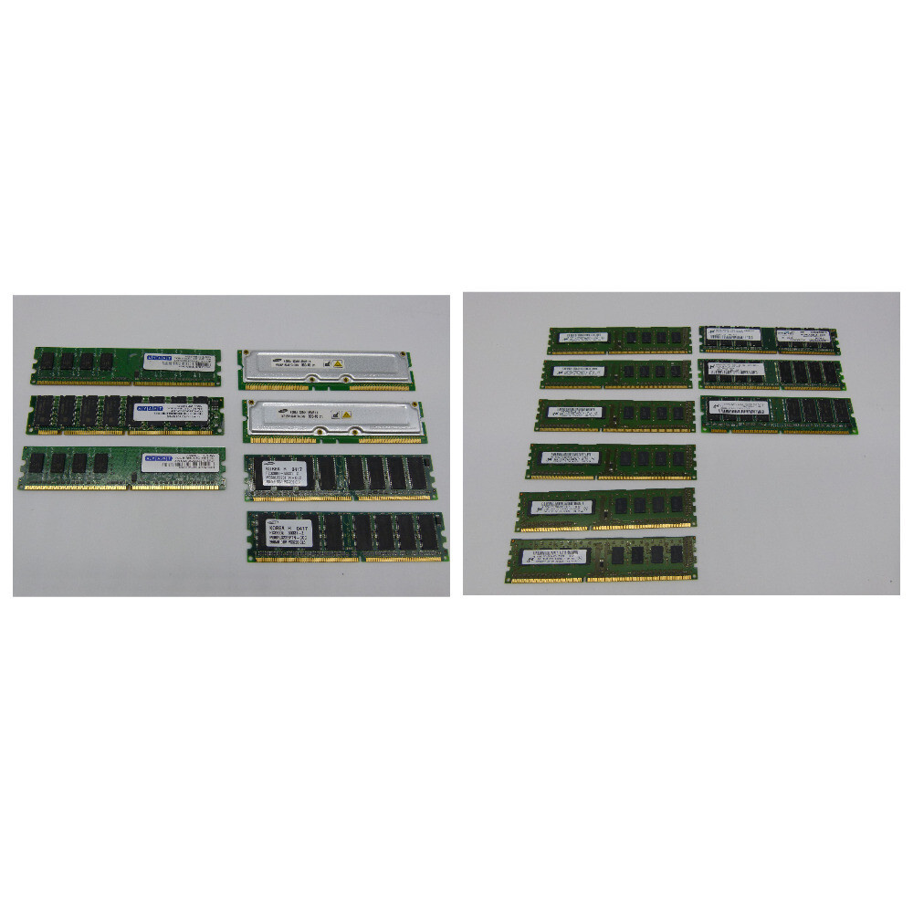 Lot of 16 pcs – RAM – Avant (256mb, 1gb), Samsung (128mb, 256mb) & other