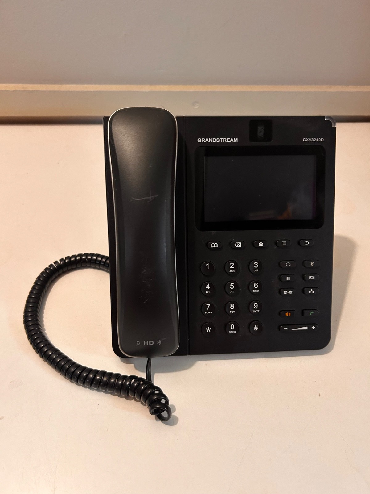 Grandstream GXV3240 Android Video IP Phone Stand included no power cord- Black