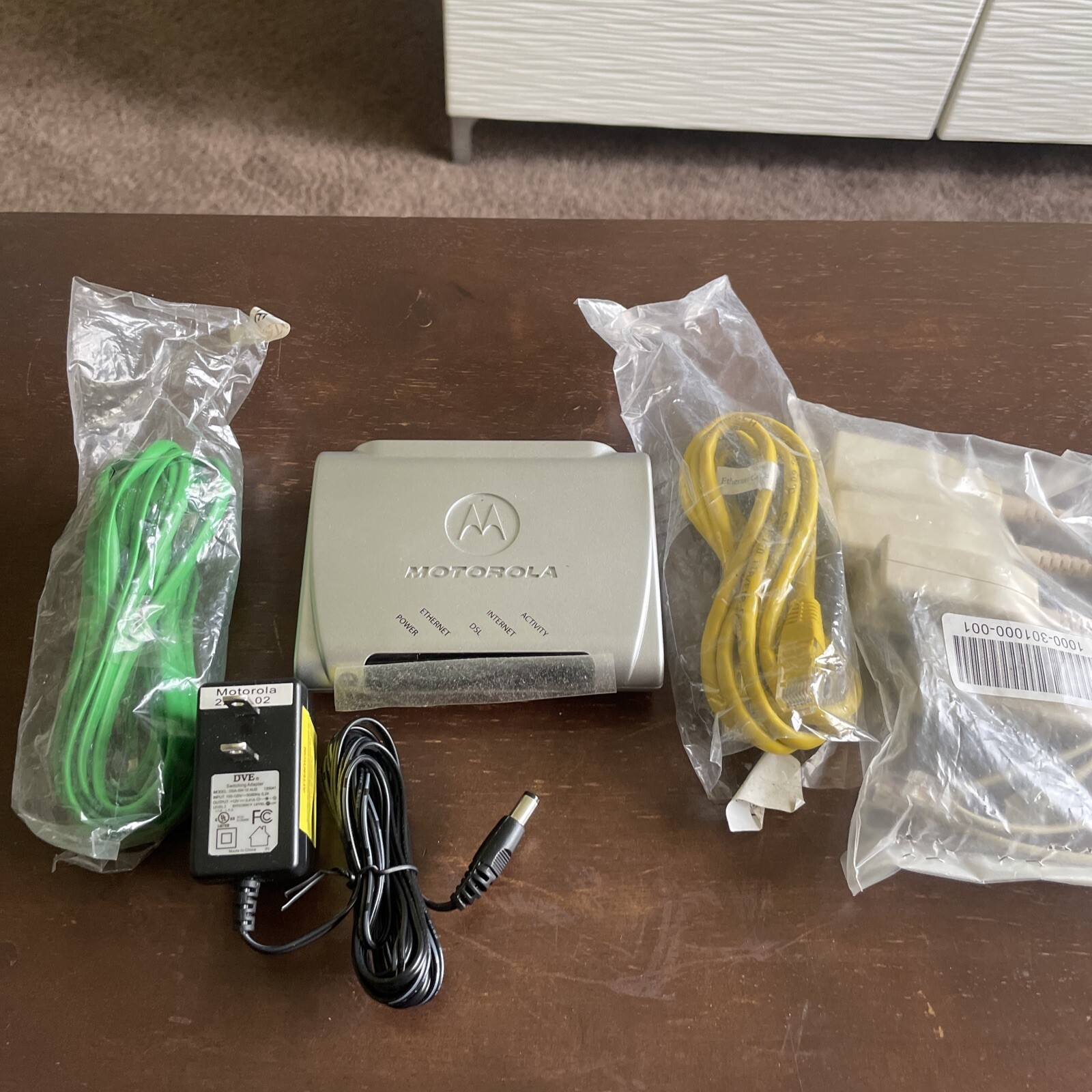 Motorola 2210-02-1006 High Speed Internet DSL Modem, Power Supply Adapter